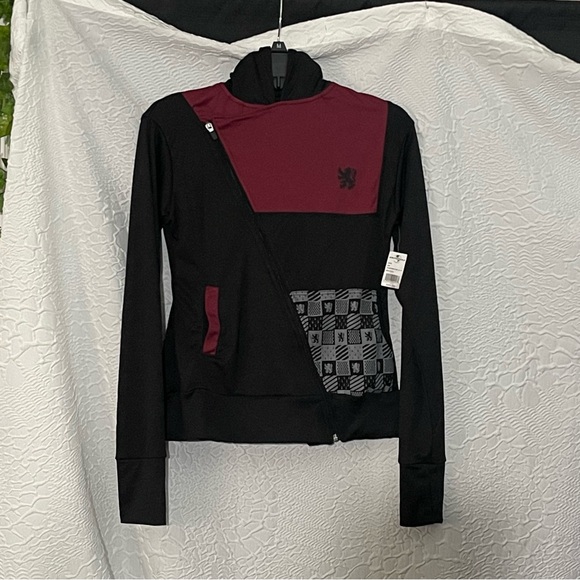 NWT! Harry Potterter Hogwarts Gryffindor Quidditch Sports Zip Up Hoodie Jacket - Picture 3 of 16